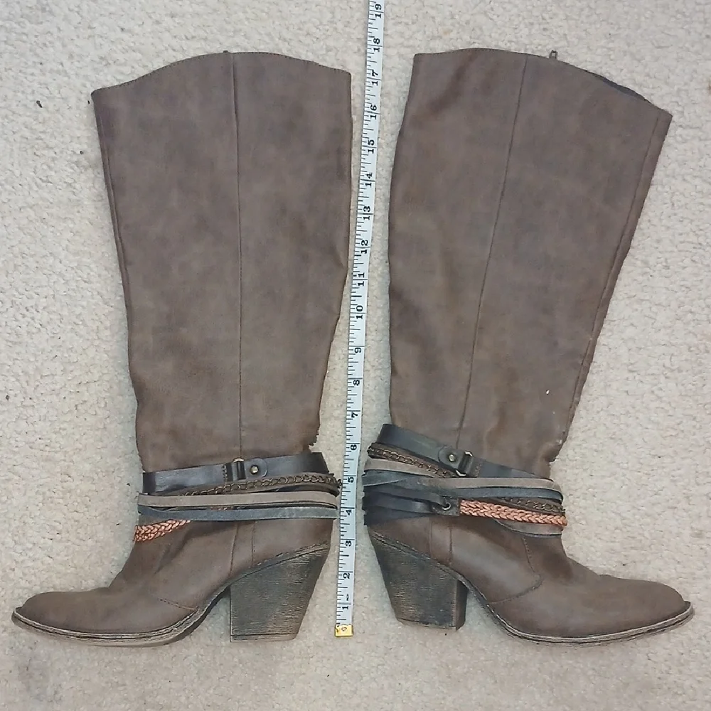Jellypop & Carlos Santana Brown Boots For Repurposing Women's 7.5/8